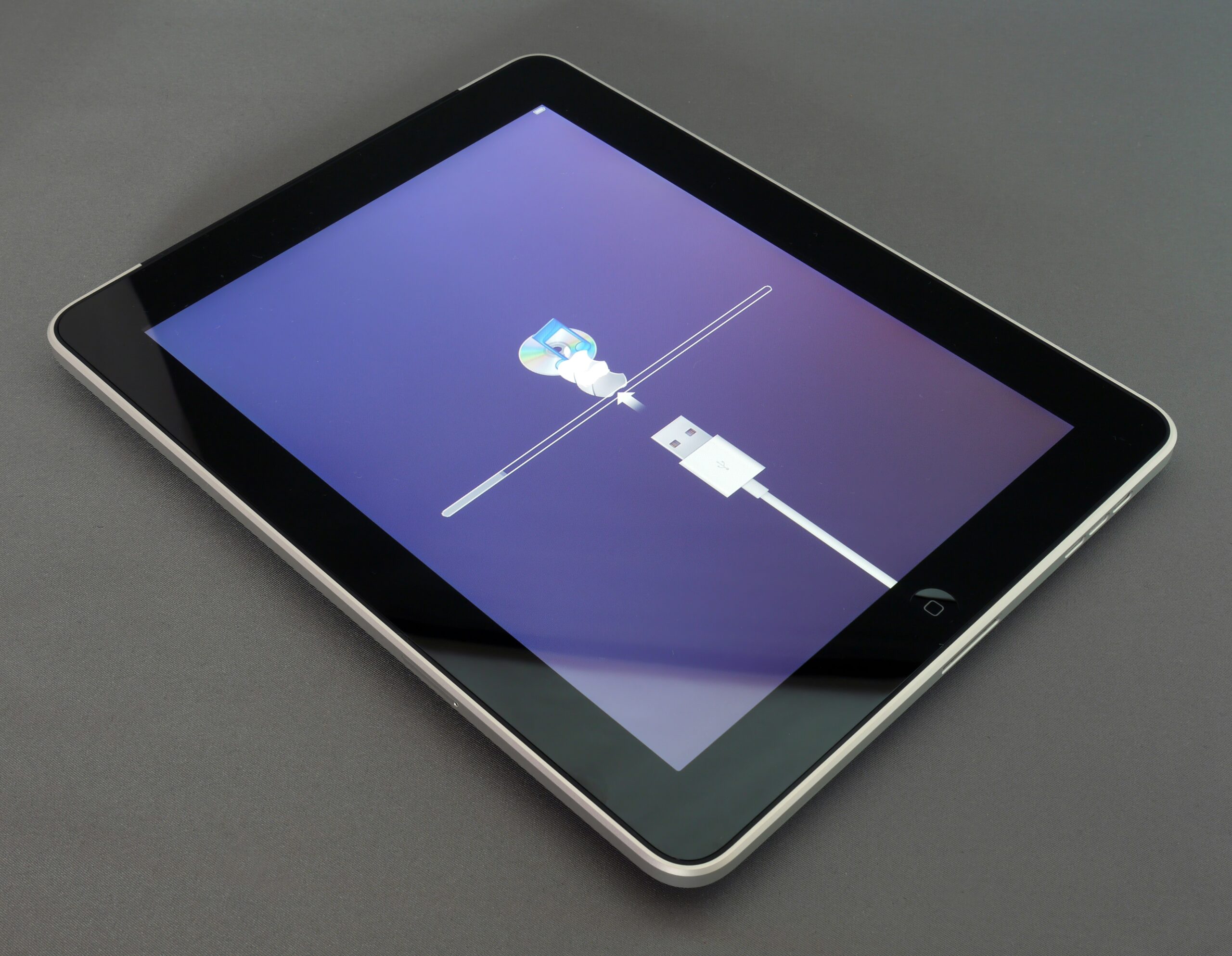 Close-up of a tablet screen showing smooth animations for a rhythm game