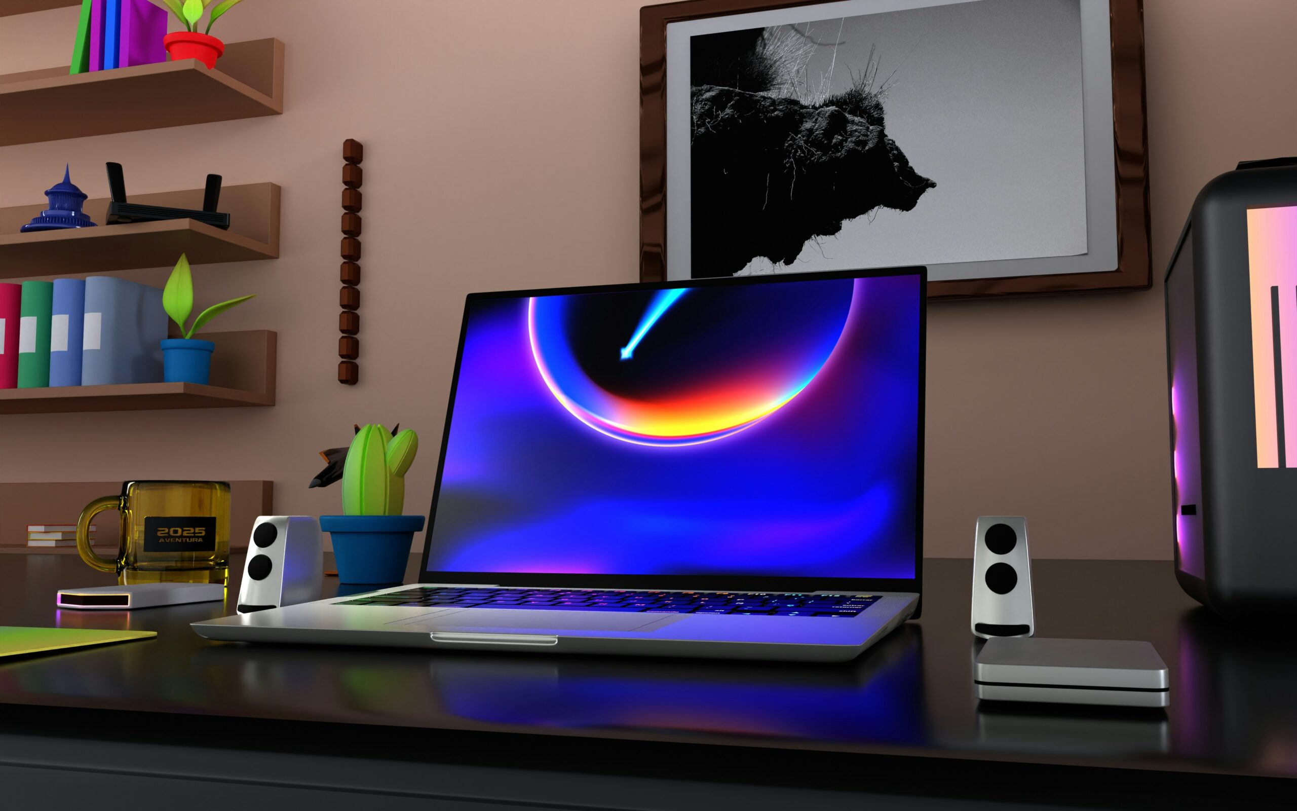 gaming tablet with keyboard and mouse