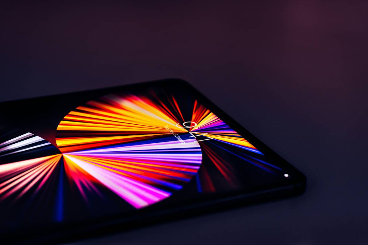 Side-by-side photos of popular gaming tablets showcasing their display quality.